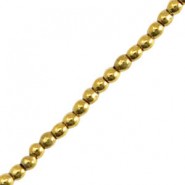 Hematite kralen rond 2mm Gold